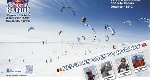 Compétiton de snowkite redbull ragnarok en Norvège